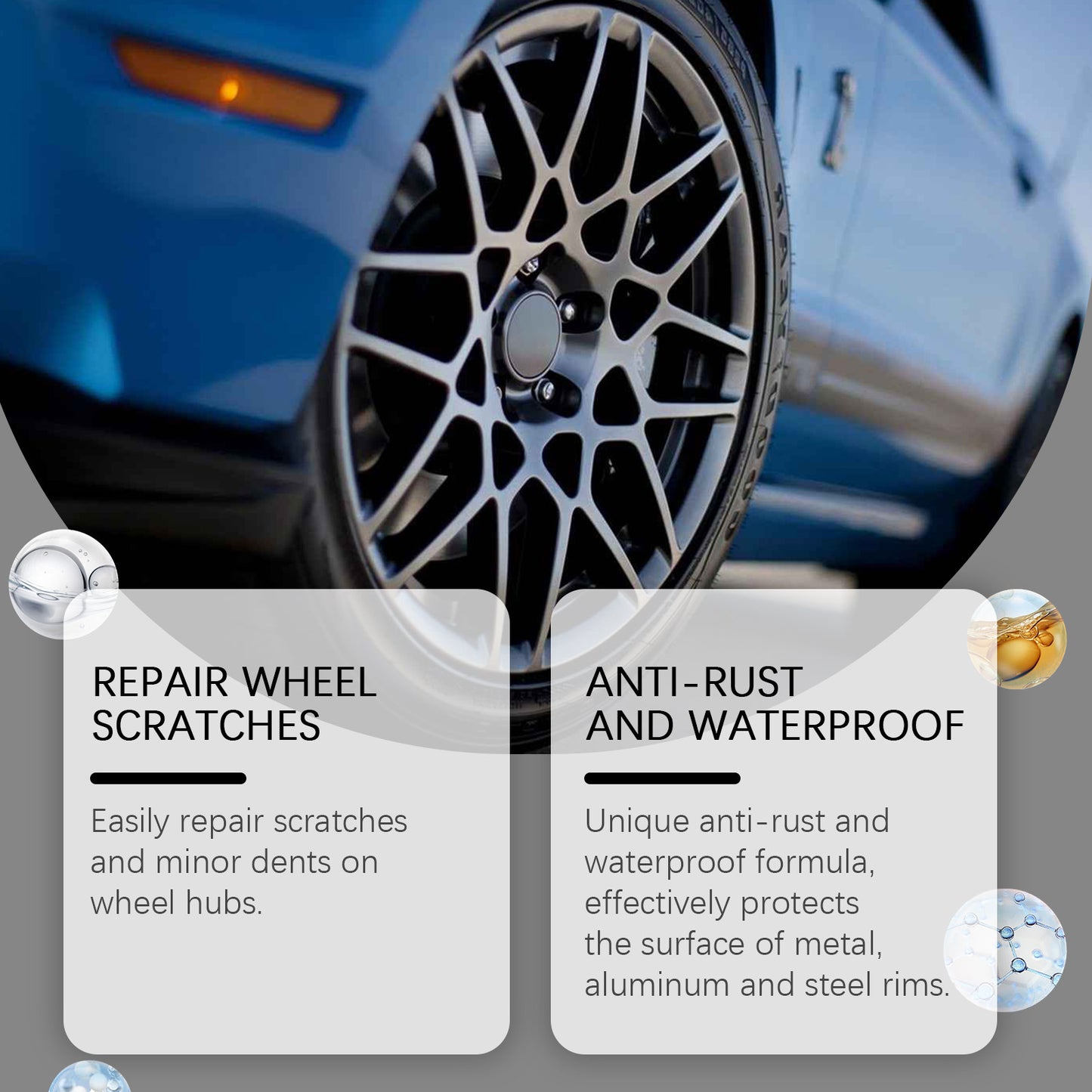 Black Car Wheel Hub Scratches Healing Pen