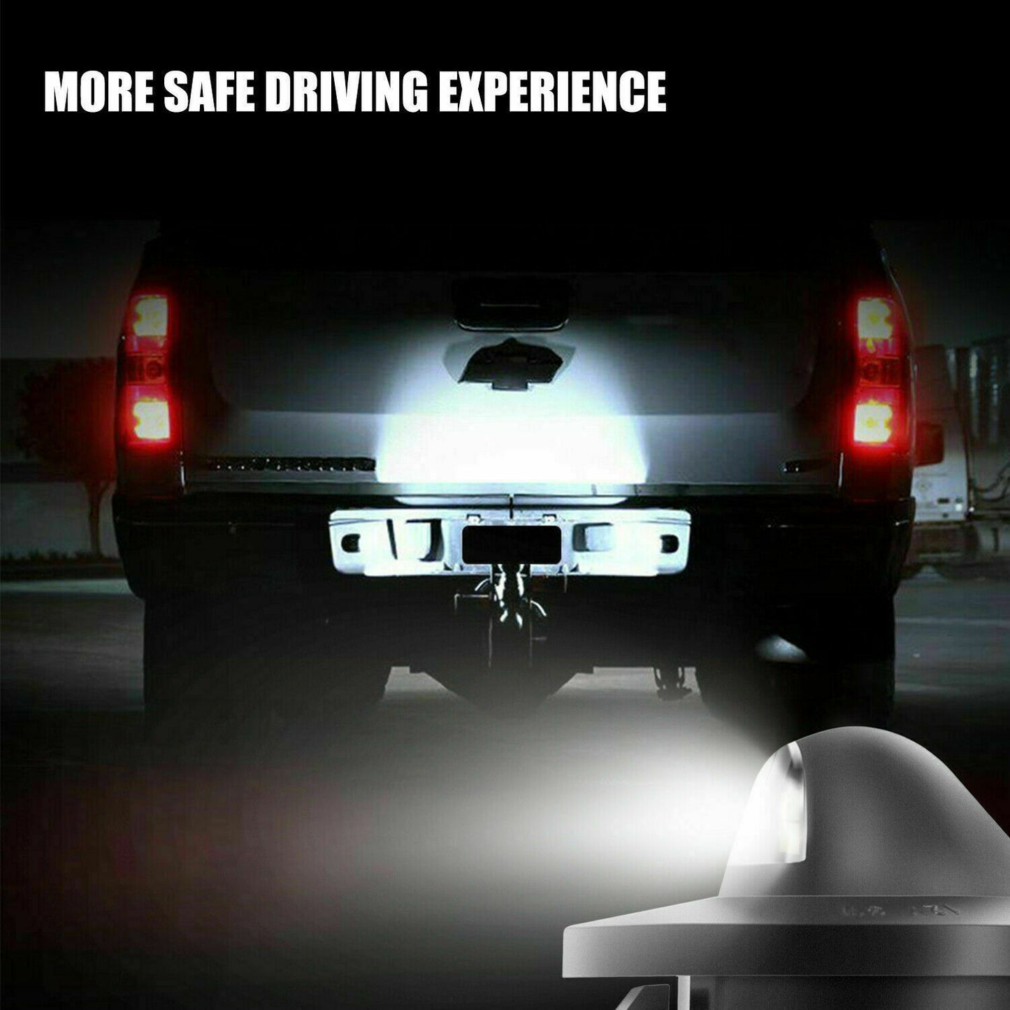 2x LED License Plate Light Tag Lamp Assembly Replacement For Ford F150 F250 F350