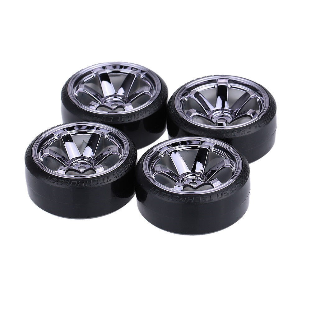 4Pcs/Set 1/10 Drift Car Tires Hard Tyre Replacement for TRX HSP Tamiya HPI Kyosho On-Road Drifting Car