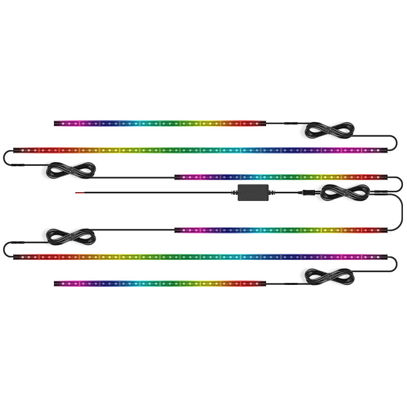 Bluetooth APP Colorful Car Magic Color Streamer Chassis Lights