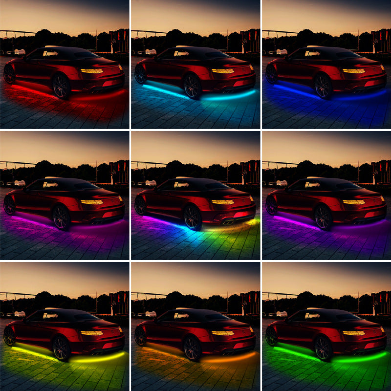 Bluetooth APP Colorful Car Magic Color Streamer Chassis Lights