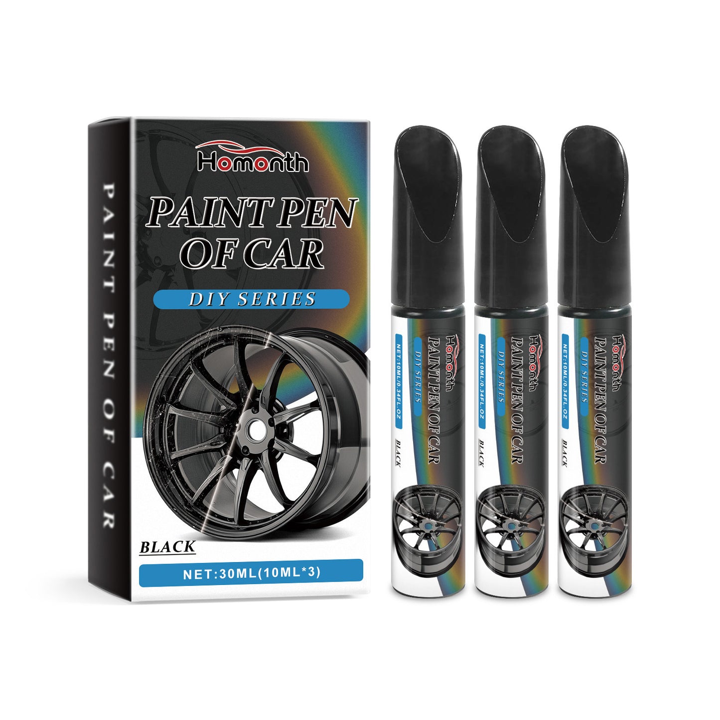 Black Car Wheel Hub Scratches Healing Pen